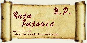 Maja Pujović vizit kartica